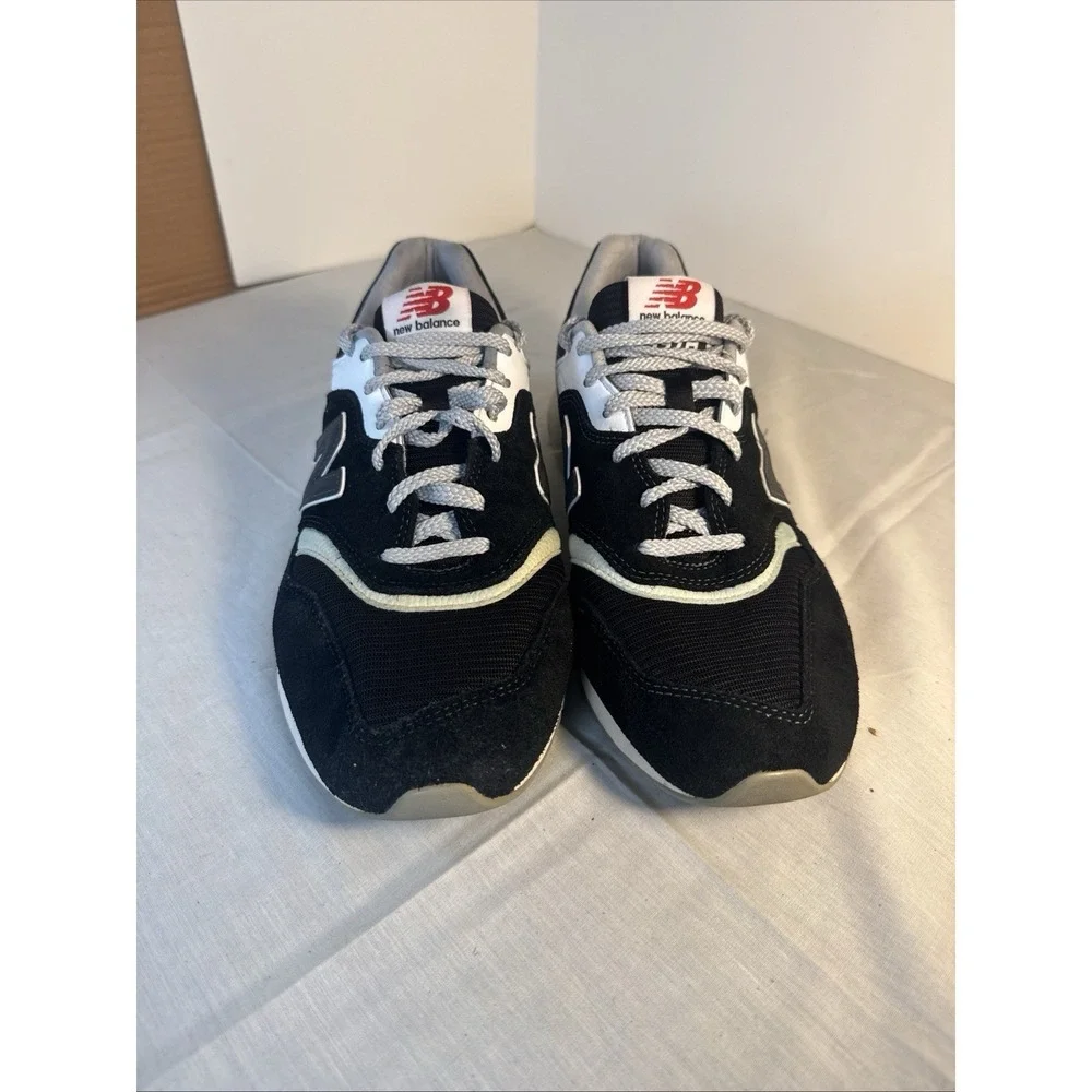 New Balance 997 Black Grey White Suede Shoes Size 9.5
